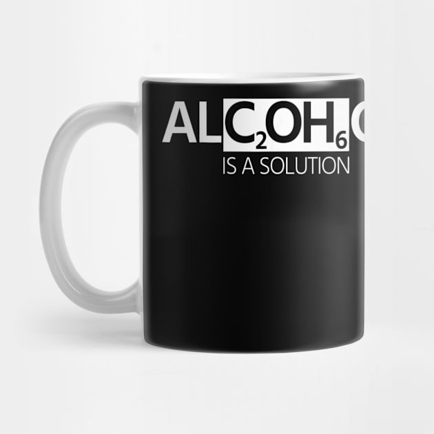 Funny Alcohol Scientist Chemist Cool Academic Student Gift by mlleradrian